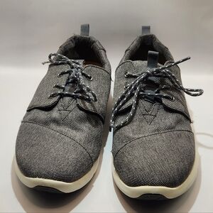 TOMS Women's Del Rey Lace-Up Canvas Sneakers Grey Gray Size 9.5